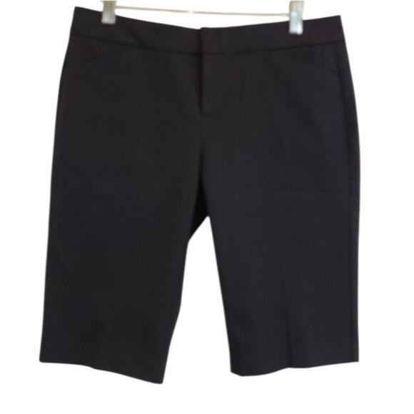 Ecru Tailored Bermuda Shorts Size 6 Black Minimalist Quiet Luxury Workwear - Picture 2 of 10